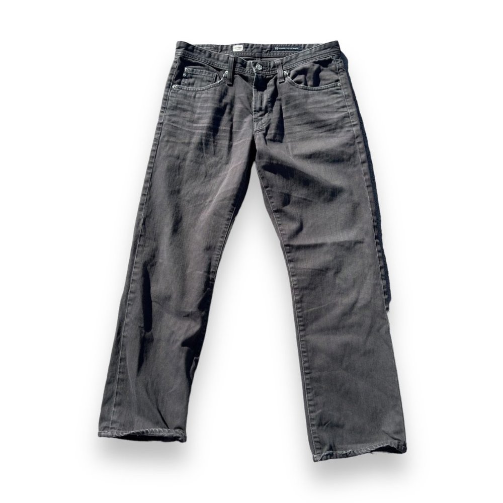 AG Adriano Goldschmied Protege Straight Leg Jeans Grey Women's 32, small fit.